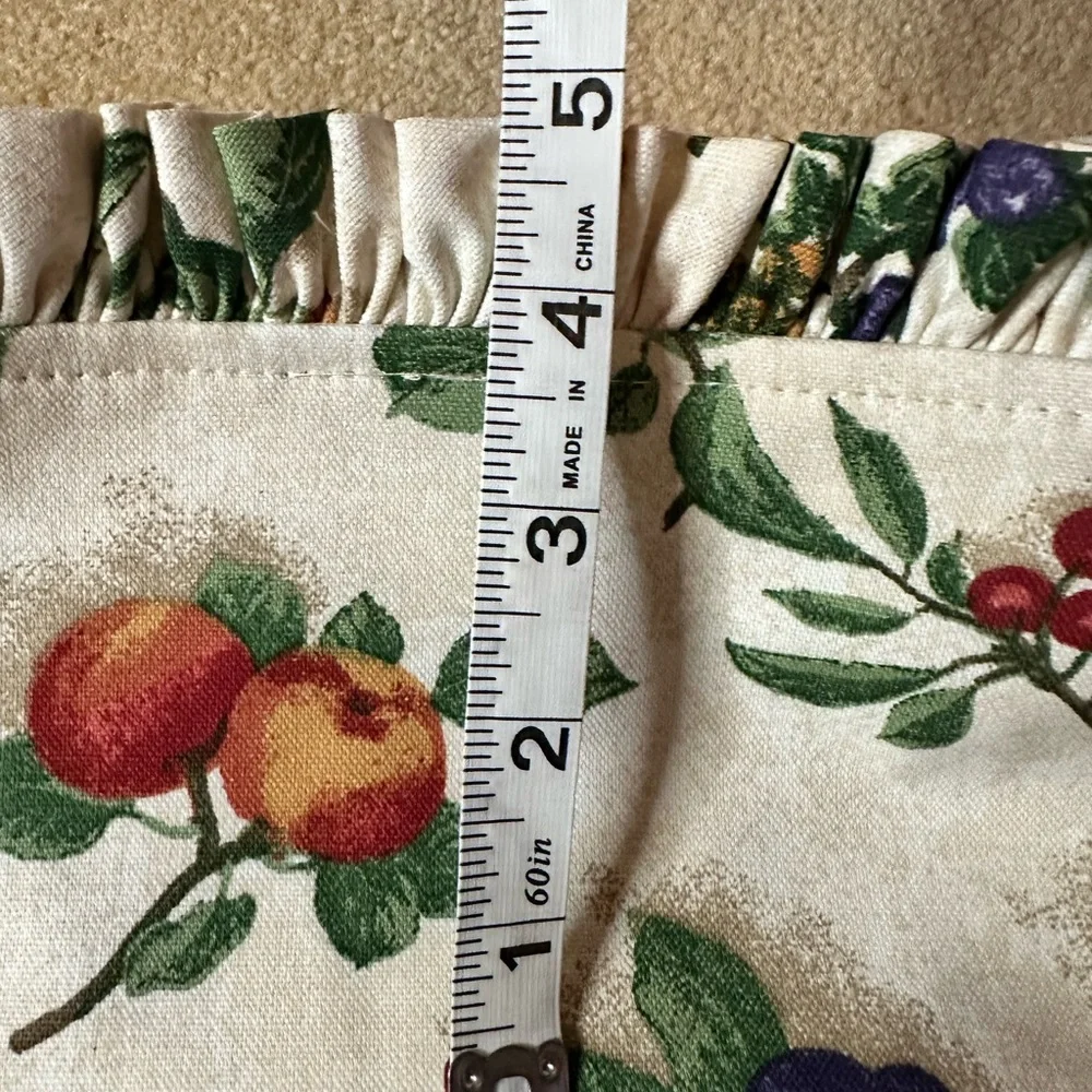 Longaberger fruit medley pantry fruit fabric basket liner